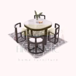 Durable Wooden Kids Dining Table Furniture with Chairs in Florida